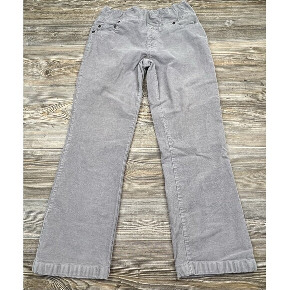 Chadwicks Grey Corduroy Pants Size 8P Elastic Waist Pull On Cotton/Spandex - Picture 1 of 14